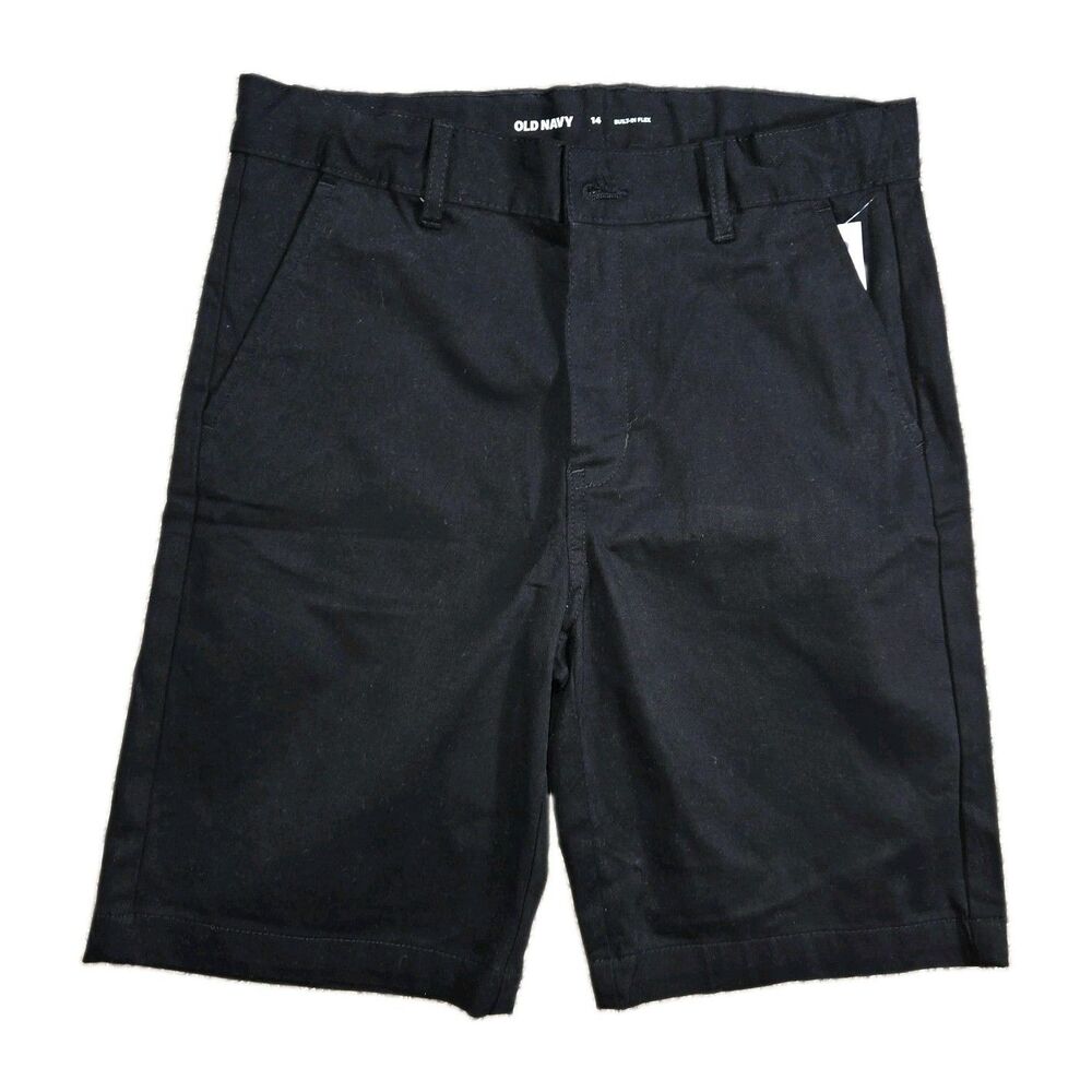 Boys Old Navy Built In Flex Black Shorts Size 14 NWT